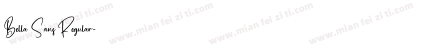 Bella Sans Regular字体转换